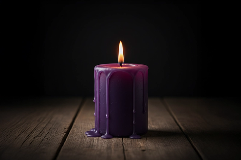 Significado de las velas moradas